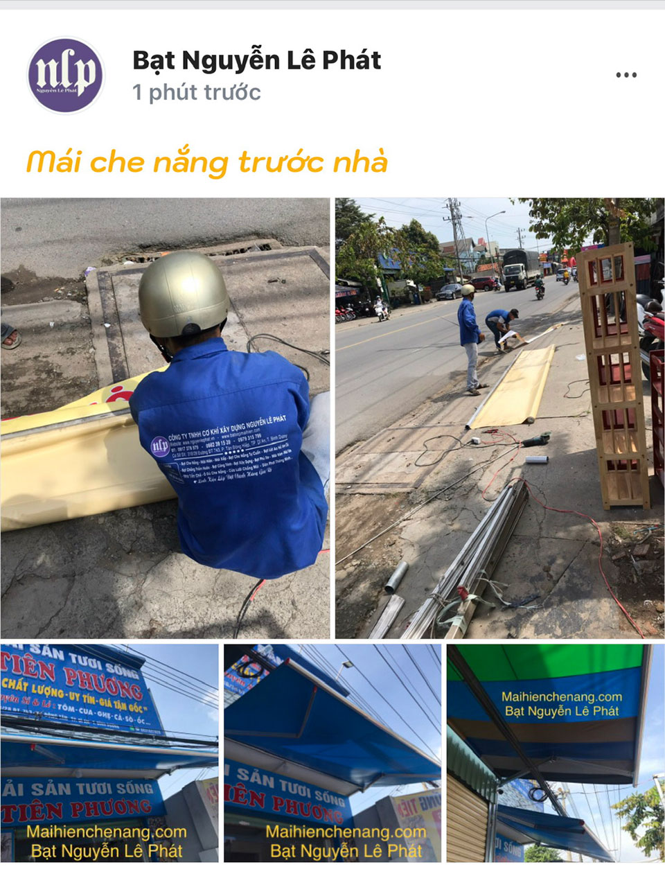 Lắp mái che tại Tây Ninh