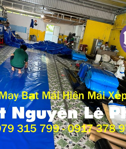 May ép bạt mái hiên mái xếp, bạt che nắng tại Cam Ranh - Khánh Hòa