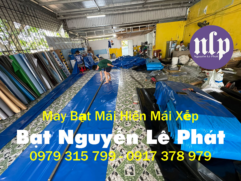 Kho may ép bạt mái hiên mái xếp BMT