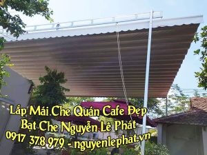 Bảng Báo Giá Bạt Kéo Quán Cafe - Mái Che Xếp Quán Cà Phê Sân Vườn Đẹp