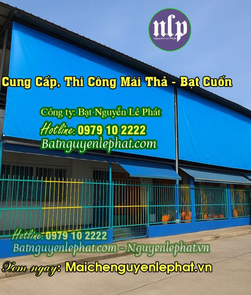 Rèm bạt che nắng tự cuốn Biên Hoà