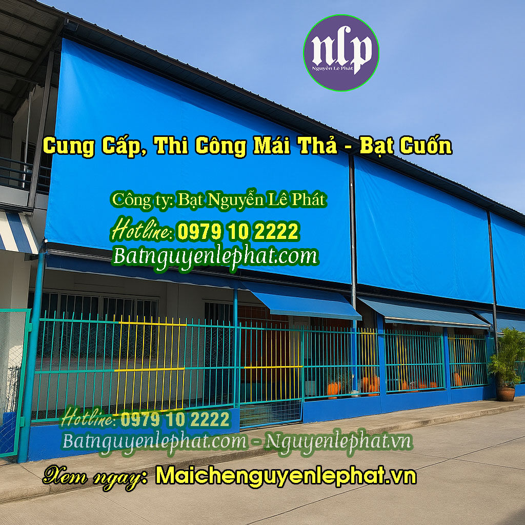 Rèm bạt che nắng tự cuốn Biên Hoà