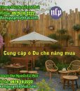 Mẫu dù che nắng quán cafe