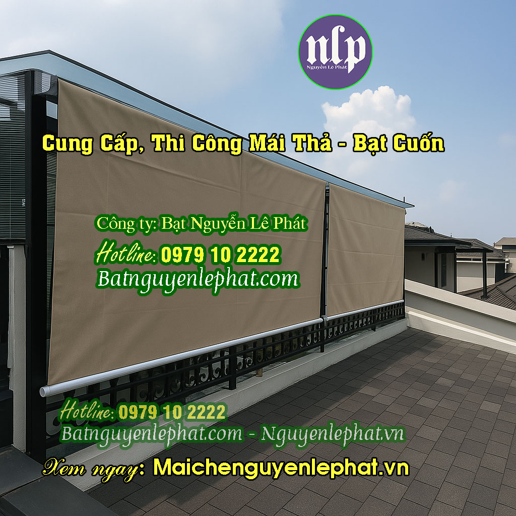 Bạt che nắng mưa tự cuốn Biên Hoà Bạt che nắng mưa tự cuốn Biên Hoà