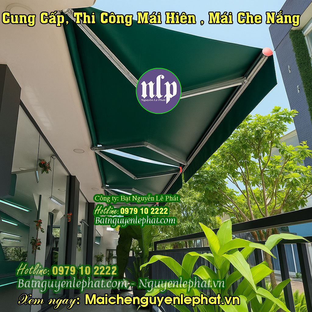 Mái hiên di động, mái hiên quay tay Buôn Ma Thuột Đắk Lắk