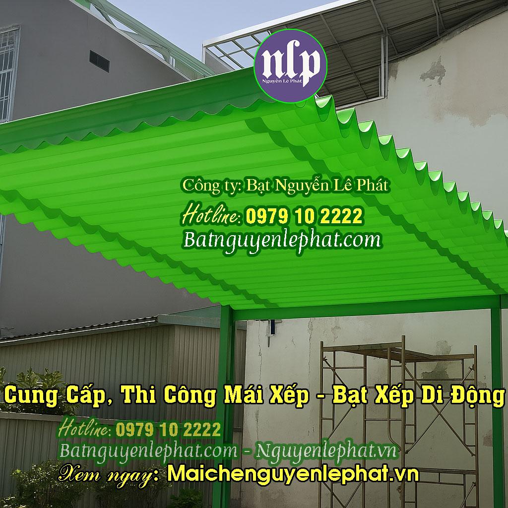 Thi Công Mái Hiên Mái Xếp, Bạt Kéo Che Nắng Mưa Gia Nghĩa Đắk Nông