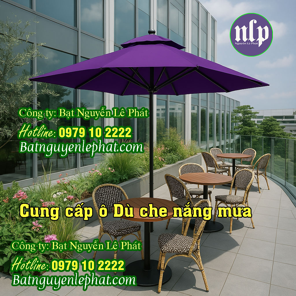 Báo Giá Dù Che Nắng Quán Cafe tại Biên Hòa Đồng Nai - Mái Hiên Che Nắng