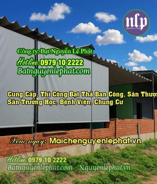 Mẫu rèm bạt che nắng mưa ban công