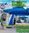 Dù Che Nắng, Dù Che Quán Cafe Bán Hàng Ngoài Trời tại Bàu Bàng, Bình Dương