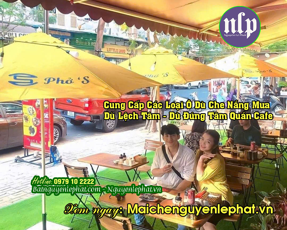 dù che nắng mưa quán cafe giá rẻ