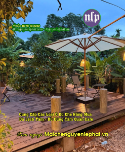Dù Che Ngoài Trời - Dù Che Bán Hàng Quán Cafe Tại Bến Tre
