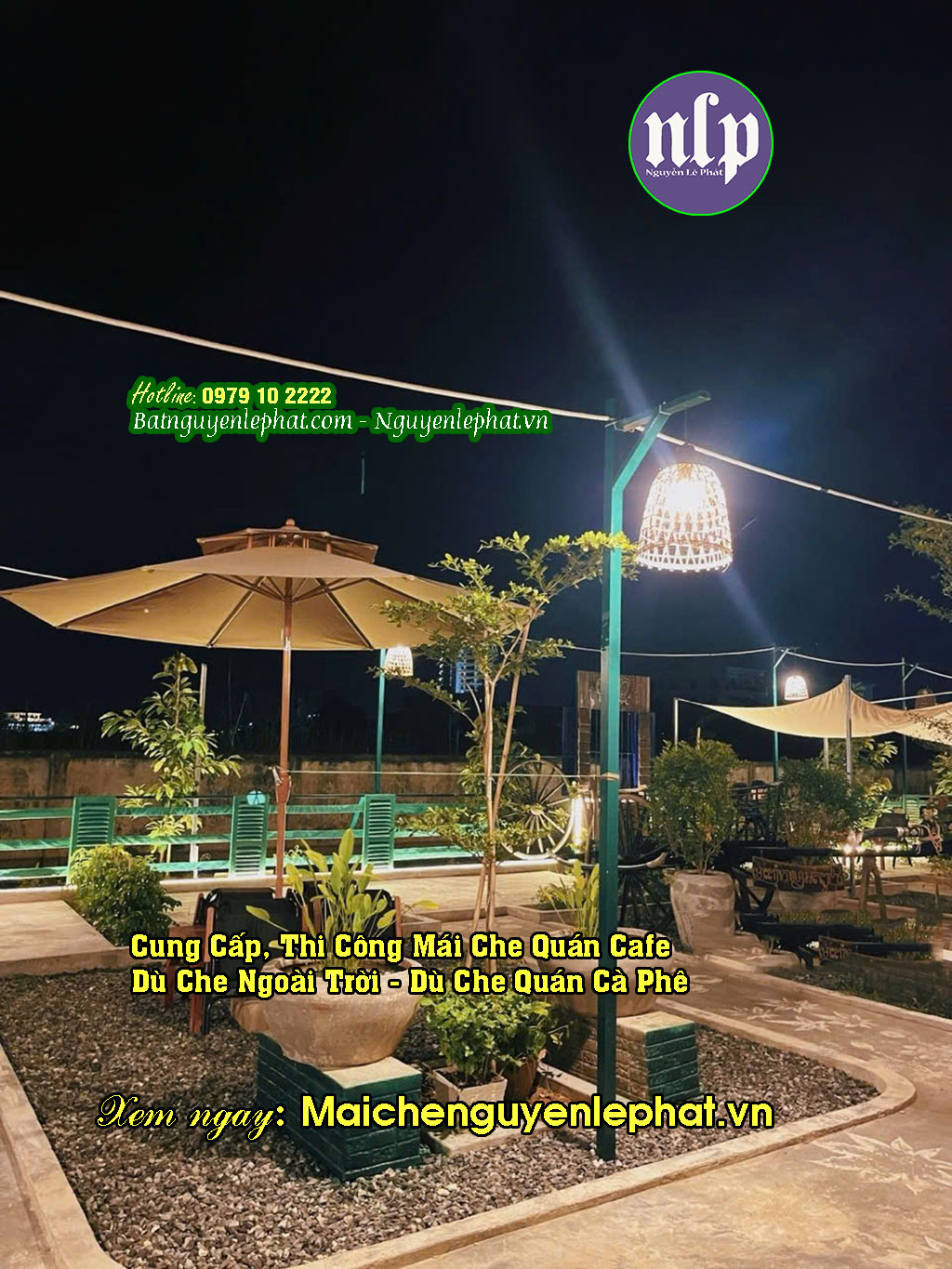 Dù Che Nắng Quán Cà Phê Giá Rẻ