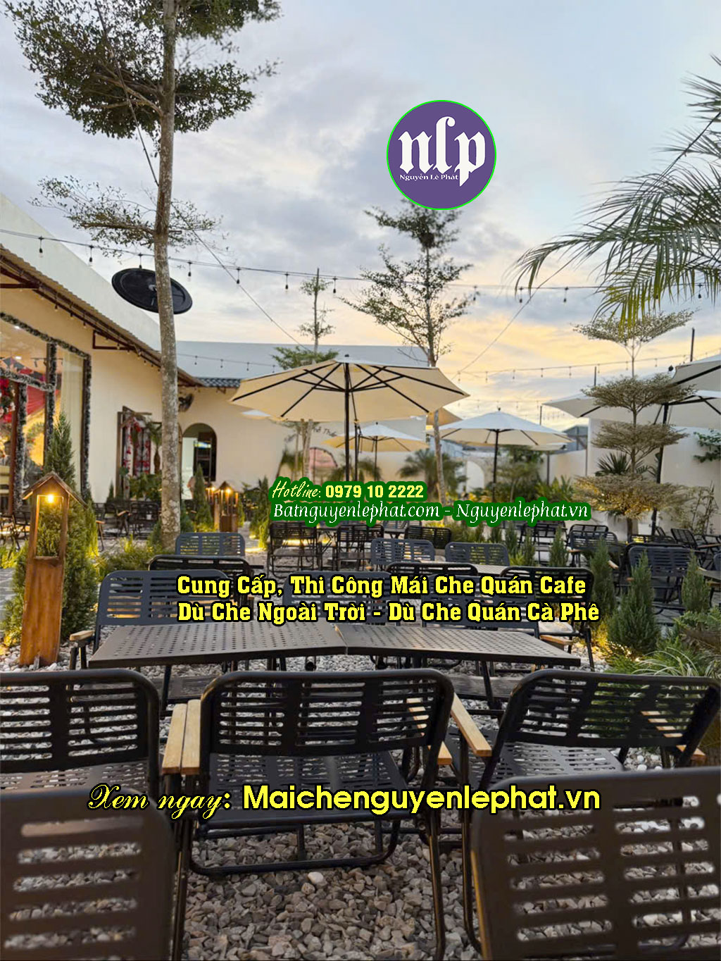 Mẫu ô dù che nắng mưa quán cafe đà lạt Mẫu ô dù che nắng mưa quán cafe