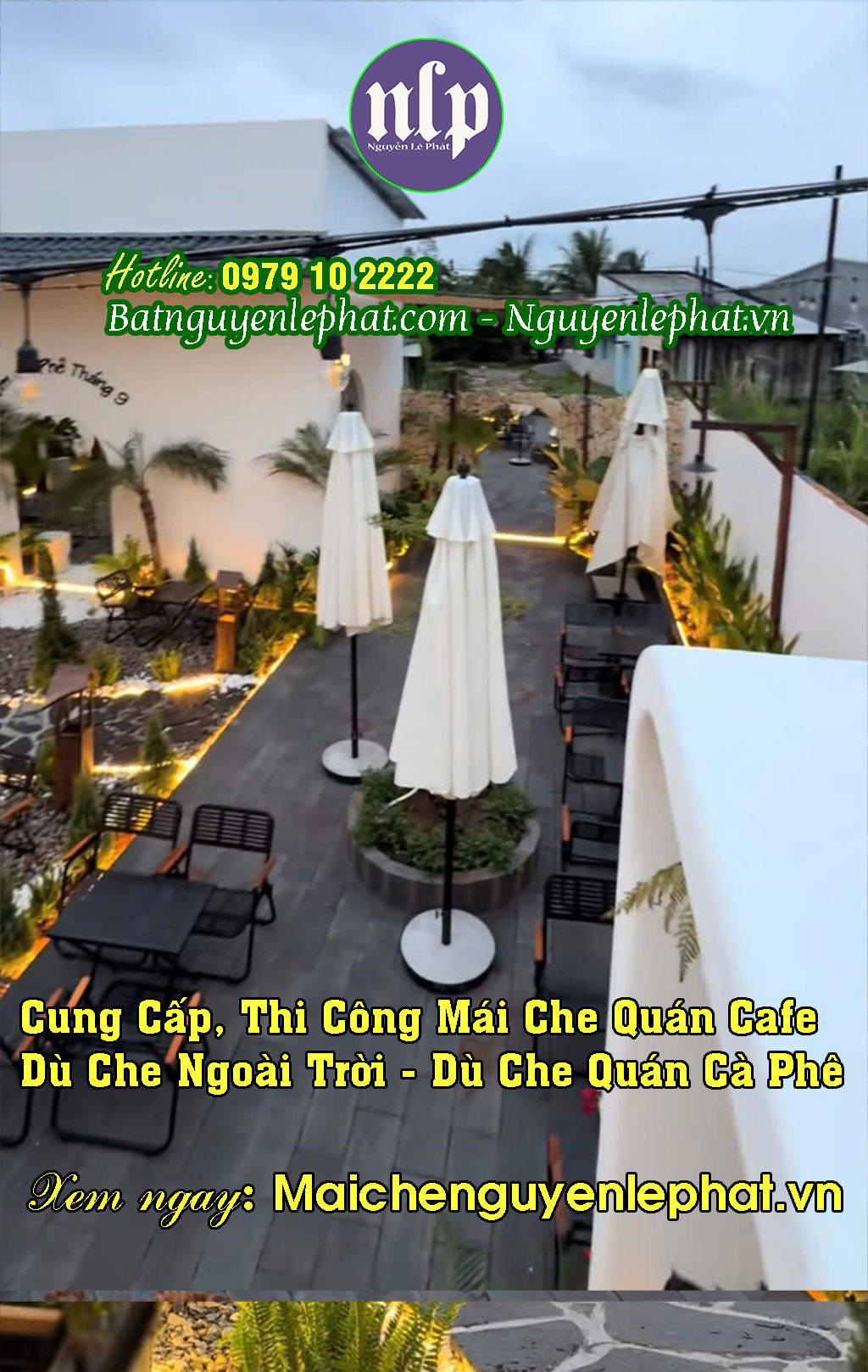 Ô dù che nắng mưa quán cafe Ô dù che nắng mưa quán cafe